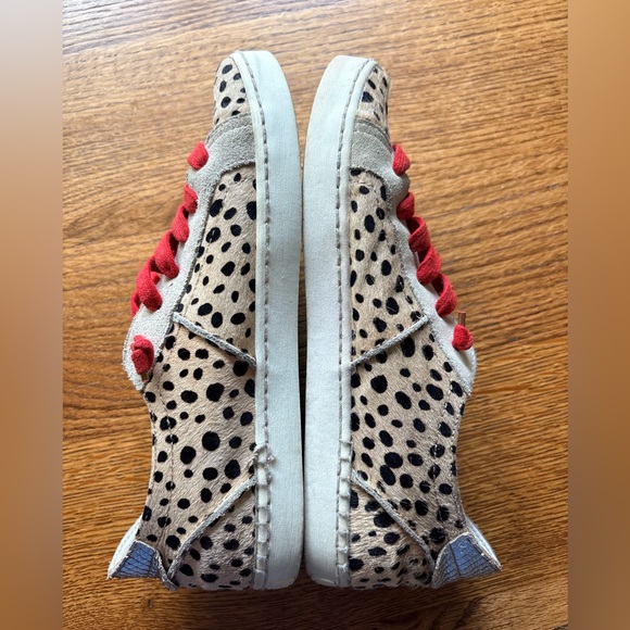 Dolce Vita Leopard Print Sneakers with Red laces- women’s 8.5 - Picture 9 of 11